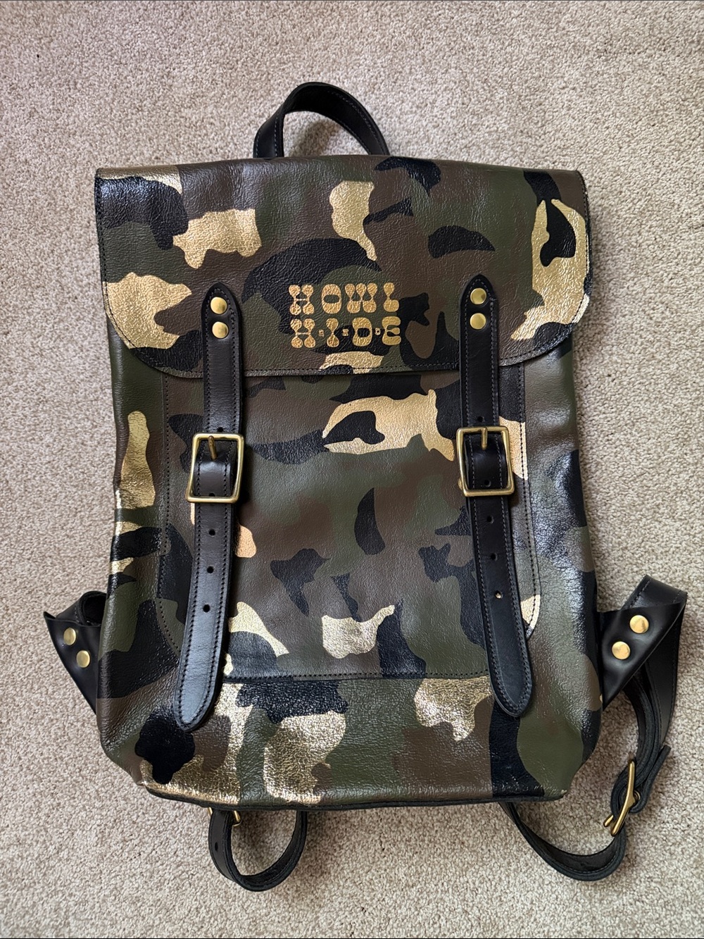 Howl + hide 1 of 1 genuine leather handmade backpack